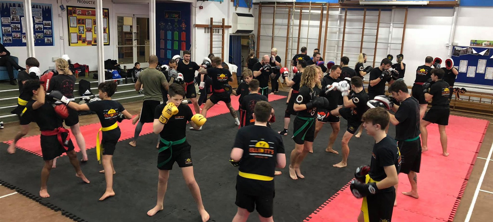 Mixed-class training in session at Elliott’s Martial Arts Academies